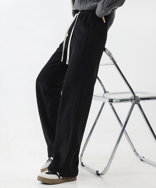 Kuroba(クロバ)の「裏シャギーコーデュロイストレートパンツ(その他パンツ・レディース・グレー/ベージュ/ブラック・L/M)」の4枚目の写真