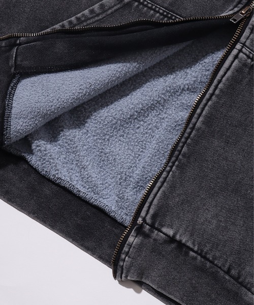 SEQUENZ(シークエンズ)の「【SEQUENZ/シークエンズ】LOGO MOTIF WASHED ZIP P/K / 裏起毛 アートワークデザイン スノーウォッシュ加工 ジップアップパーカー(パーカー・メンズ・ピンク/ダークブラウン/ネイビー/ブラック・M/L/XL/S)」の19枚目の写真