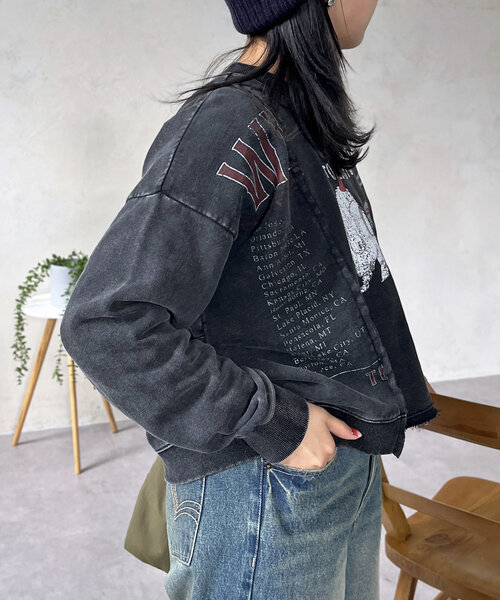 CPCM（シーピーシーエム）の「パレードリメイクプルオーバー（Tシャツ/カットソー・レディース・レッド/グレー系その他/チャコールグレー・FREE）」の6枚目の写真