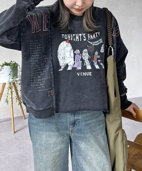 CPCM（シーピーシーエム）の「パレードリメイクプルオーバー（Tシャツ/カットソー・レディース・レッド/グレー系その他/チャコールグレー・FREE）」の5枚目の写真