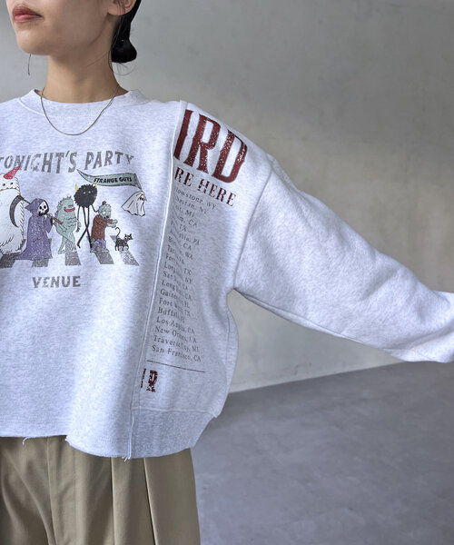 CPCM（シーピーシーエム）の「パレードリメイクプルオーバー（Tシャツ/カットソー・レディース・レッド/グレー系その他/チャコールグレー・FREE）」の19枚目の写真