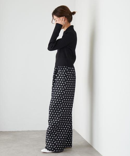 IENA（イエナ）の「襟付きショートニットプルオーバー（ニット