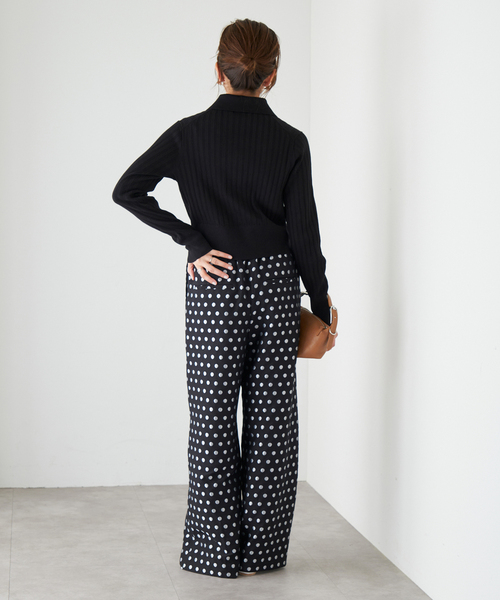 IENA（イエナ）の「襟付きショートニットプルオーバー（ニット