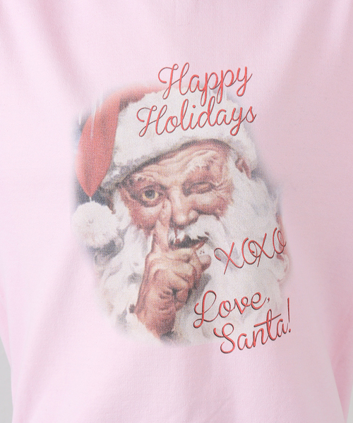 SON OF THE CHEESE（サノバチーズ）の「【SON OF THE CHEESE / サノバチーズ】 WHITE CHRISTMAS CREWNE（Tシャツ/カットソー・レディース・ピンク・MEDIUM）」の17枚目の写真