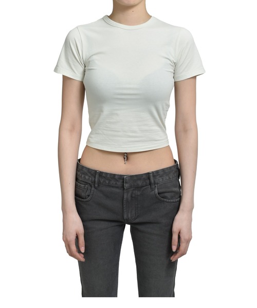 entire studios(エンタイアスタジオ)の「MICRO TEE(Tシャツ/カットソー・レディース・グレー系その他/ブラック系その他2/ホワイト系その他・S/XS/XXS)」の2枚目の写真