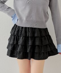 Chico | レースティアードフリルスカパン(スカート)