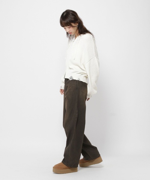 3.3 Field Trip (3.3フィールドトリップ)の「3.3 Field Trip/カーブデニムパンツ(デニムパンツ・レディース・ブラック/ブルー・LARGE/MEDIUM)」の20枚目の写真