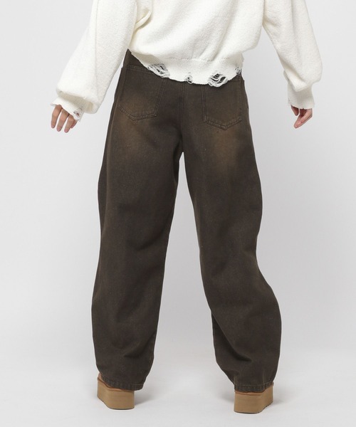 3.3 Field Trip (3.3フィールドトリップ)の「3.3 Field Trip/カーブデニムパンツ(デニムパンツ・レディース・ブラック/ブルー・LARGE/MEDIUM)」の11枚目の写真