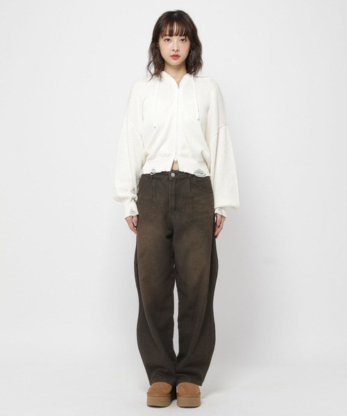 3.3 Field Trip (3.3フィールドトリップ)の「3.3 Field Trip/カーブデニムパンツ(デニムパンツ・レディース・ブラック/ブルー・LARGE/MEDIUM)」の14枚目の写真