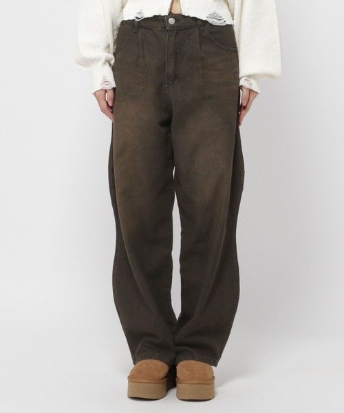 3.3 Field Trip (3.3フィールドトリップ)の「3.3 Field Trip/カーブデニムパンツ(デニムパンツ・レディース・ブラック/ブルー・LARGE/MEDIUM)」の15枚目の写真