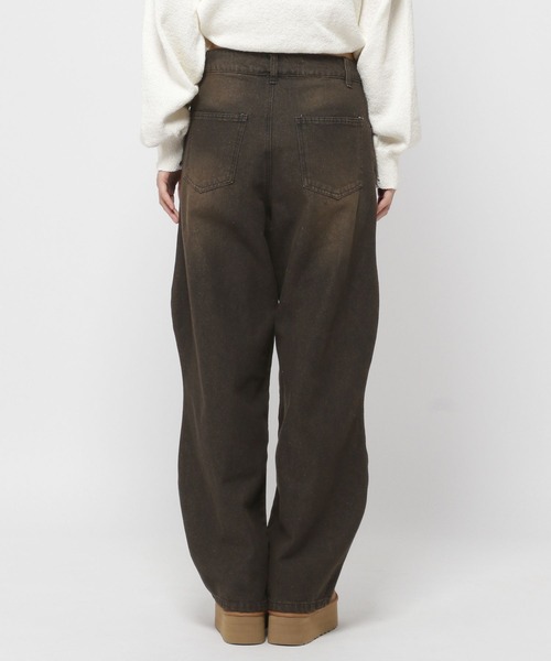 3.3 Field Trip (3.3フィールドトリップ)の「3.3 Field Trip/カーブデニムパンツ(デニムパンツ・レディース・ブラック/ブルー・LARGE/MEDIUM)」の5枚目の写真