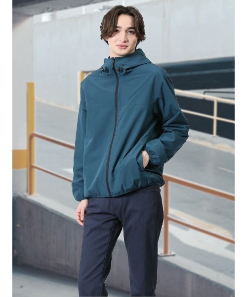 【耐水圧 撥水 防風 ストレッチ】m.f.エディトリアル メンズ ALL WEATHER TEX 裏メッシュパーカー（マウンテンパーカー）｜m.f.editorial（エムエフエディトリアル） 7,560円