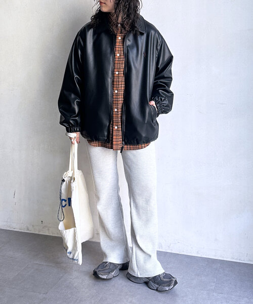 CPCM（シーピーシーエム）の「【マイナス3キロ見え！】ワッフルフレアパンツ（その他パンツ・レディース・ブラック/グレー/グリーン/レッド/ネイビー・MEDIUM/LARGE）」の19枚目の写真