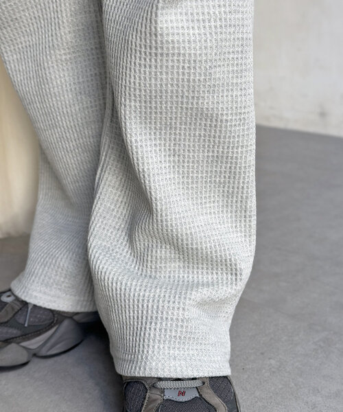 CPCM（シーピーシーエム）の「【マイナス3キロ見え！】ワッフルフレアパンツ（その他パンツ・レディース・ブラック/グレー/グリーン/レッド/ネイビー・MEDIUM/LARGE）」の20枚目の写真