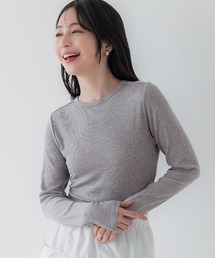 【WEB限定セール】リブテレコクロップドトップス