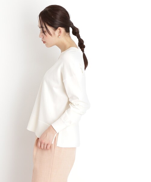 THE SHOP TK （ザ ショップ ティーケー ）の「【毛玉になりにくい】さらっとキレイVネックニット/洗濯機OK（ニット/セーター・レディース・アイボリー/サックスブルー/ブラック/ピンク系1/ライトグレー・12/13）」の18枚目の写真