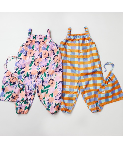 MR（まる）の「レトロ・アートフラワープレイウェア（レインコート/ポンチョ・キッズ・オレンジ/ピンク・F）」の8枚目の写真