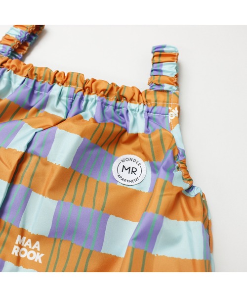 MR（まる）の「レトロ・アートフラワープレイウェア（レインコート/ポンチョ・キッズ・オレンジ/ピンク・F）」の10枚目の写真