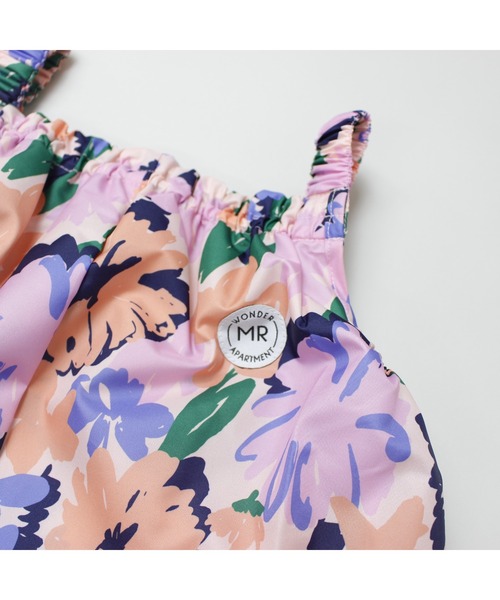 MR（まる）の「レトロ・アートフラワープレイウェア（レインコート/ポンチョ・キッズ・オレンジ/ピンク・F）」の13枚目の写真