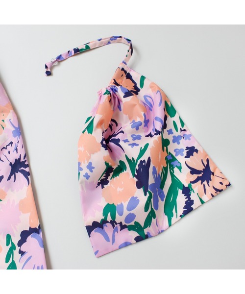 MR（まる）の「レトロ・アートフラワープレイウェア（レインコート/ポンチョ・キッズ・オレンジ/ピンク・F）」の14枚目の写真