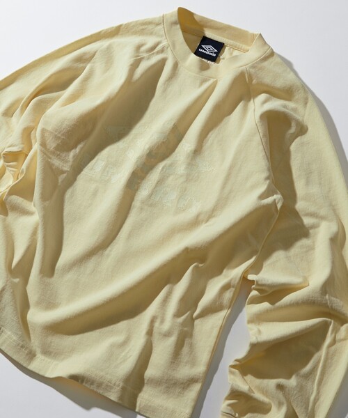 セール】UMBRO/アンブロ 別注 Big Logo L/S Tee Pigment Dye