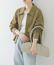 コットンナイロンジップブルゾン