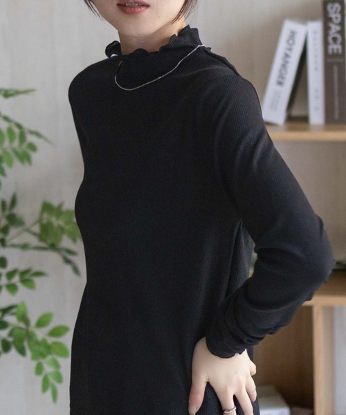 nAvy シアーリブハイネック（Tシャツ/カットソー）｜NAVY（ネイビー