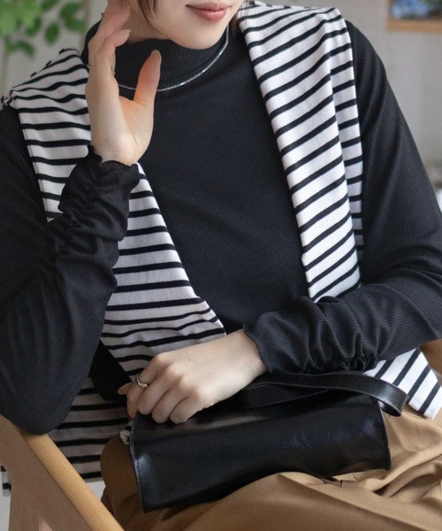 nAvy シアーリブハイネック（Tシャツ/カットソー）｜NAVY（ネイビー