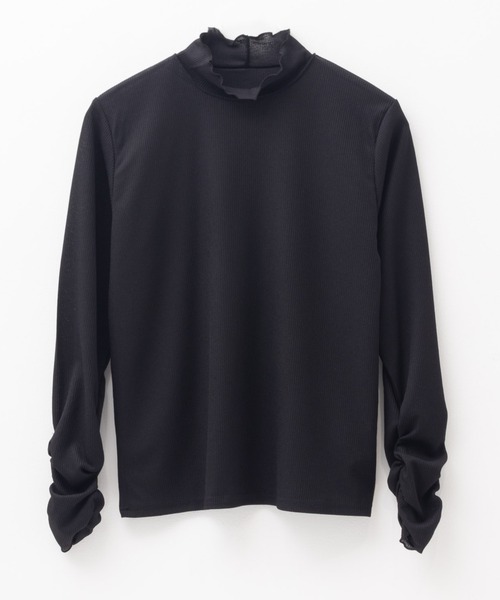 NAVY(ネイビー)の「nAvy シアーリブハイネック(Tシャツ/カットソー・レディース・ブラック/オフホワイト・M/L)」の19枚目の写真