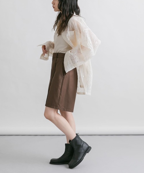 KBF（ケイビーエフ）の「ピンタックショートパンツ（その他パンツ・レディース・ブラック/ライトグレー/ブラウン・ONE）」の16枚目の写真