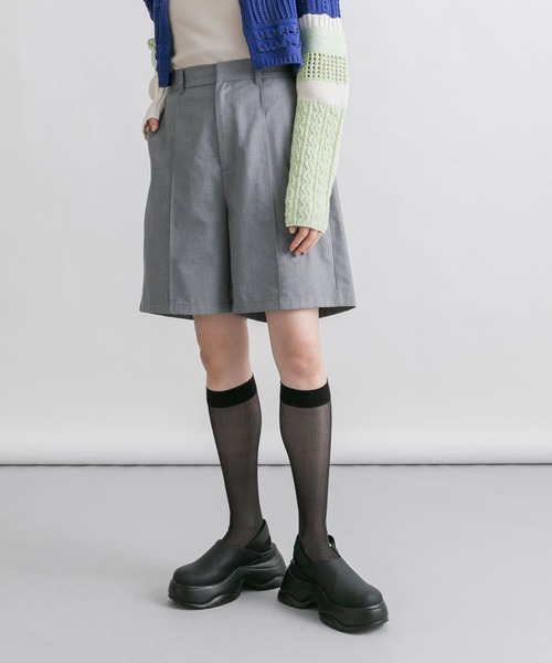 KBF（ケイビーエフ）の「ピンタックショートパンツ（その他パンツ・レディース・ブラック/ライトグレー/ブラウン・ONE）」の20枚目の写真