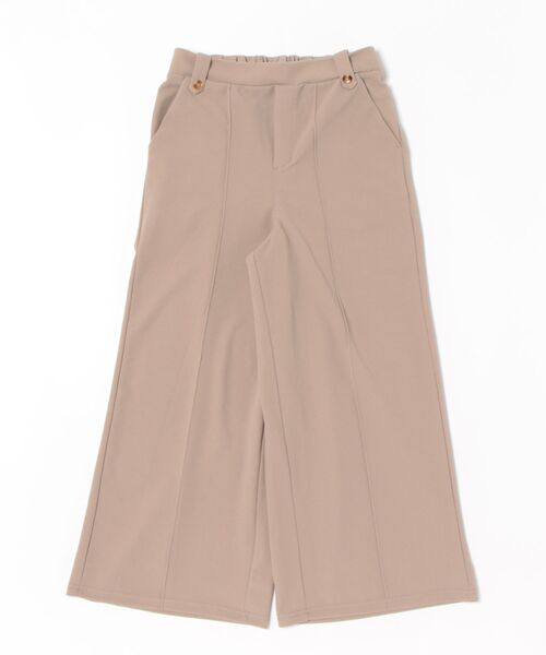 BELLUNA PLUS(ベルーナ)の「ツイルストレッチ素材ワイドパンツ60丈(その他パンツ・レディース・ブラック/ベージュ/モスグリーン/ピンク・MEDIUM/LARGE/X-LARGE)」の1枚目の写真