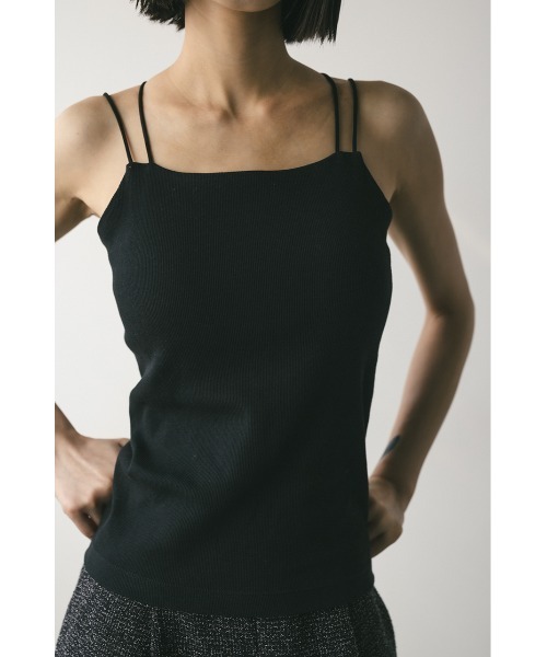 STYLEMIXER（スタイルミキサー）の「カップ付きデザインキャミソール（キャミソール・レディース・ブラック/ホワイト/ベージュ・SMALL/MEDIUM）」の3枚目の写真