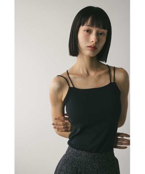 STYLEMIXER（スタイルミキサー）の「カップ付きデザインキャミソール（キャミソール・レディース・ブラック/ホワイト/ベージュ・SMALL/MEDIUM）」の4枚目の写真