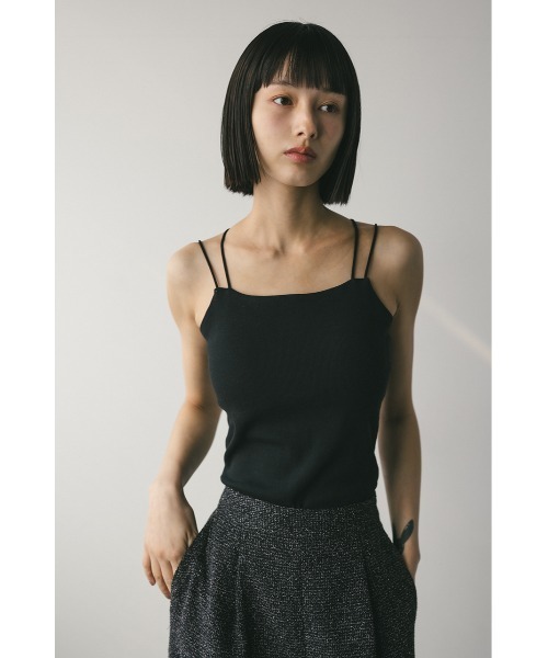 STYLEMIXER（スタイルミキサー）の「カップ付きデザインキャミソール（キャミソール・レディース・ブラック/ホワイト/ベージュ・SMALL/MEDIUM）」の5枚目の写真