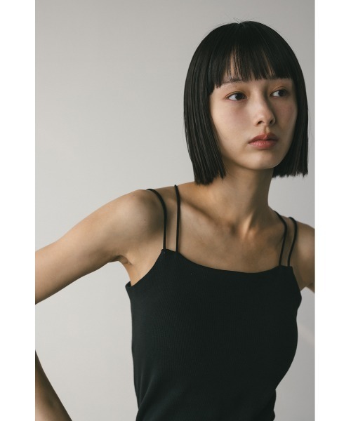 STYLEMIXER（スタイルミキサー）の「カップ付きデザインキャミソール（キャミソール・レディース・ブラック/ホワイト/ベージュ・SMALL/MEDIUM）」の6枚目の写真