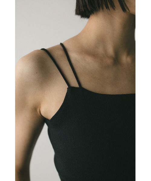 STYLEMIXER（スタイルミキサー）の「カップ付きデザインキャミソール（キャミソール・レディース・ブラック/ホワイト/ベージュ・SMALL/MEDIUM）」の7枚目の写真