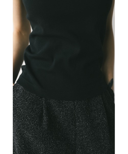 STYLEMIXER（スタイルミキサー）の「カップ付きデザインキャミソール（キャミソール・レディース・ブラック/ホワイト/ベージュ・SMALL/MEDIUM）」の9枚目の写真