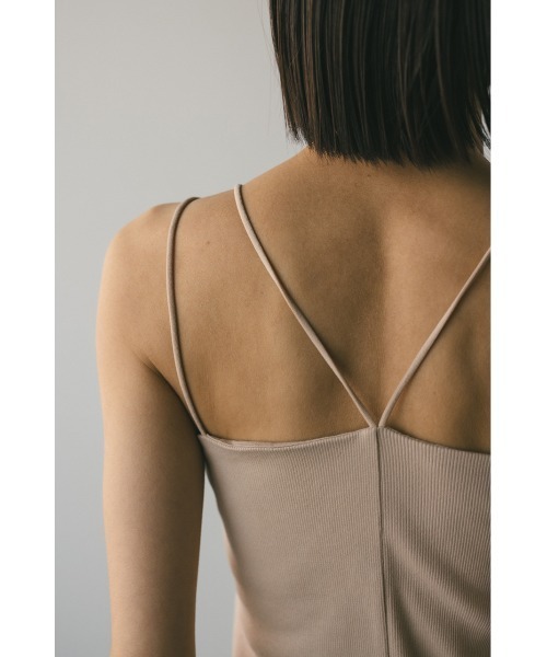 STYLEMIXER（スタイルミキサー）の「カップ付きデザインキャミソール（キャミソール・レディース・ブラック/ホワイト/ベージュ・SMALL/MEDIUM）」の17枚目の写真