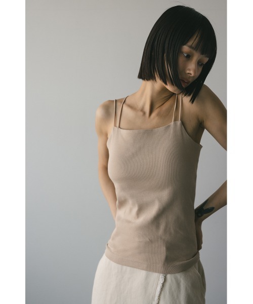 STYLEMIXER（スタイルミキサー）の「カップ付きデザインキャミソール（キャミソール・レディース・ブラック/ホワイト/ベージュ・SMALL/MEDIUM）」の12枚目の写真