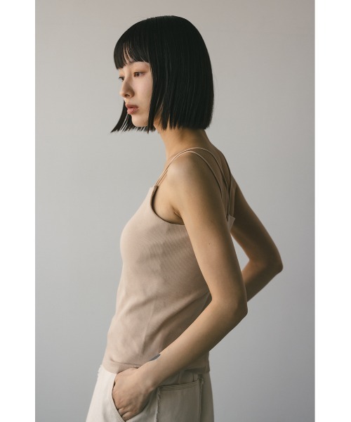 STYLEMIXER（スタイルミキサー）の「カップ付きデザインキャミソール（キャミソール・レディース・ブラック/ホワイト/ベージュ・SMALL/MEDIUM）」の13枚目の写真