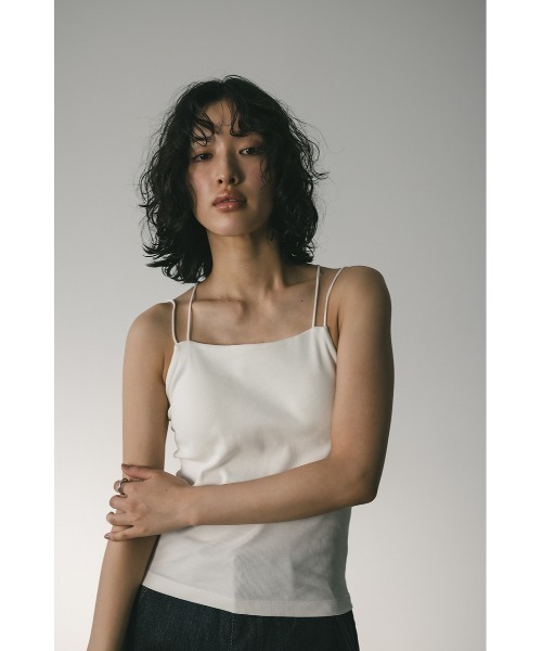 STYLEMIXER（スタイルミキサー）の「カップ付きデザインキャミソール（キャミソール・レディース・ブラック/ホワイト/ベージュ・SMALL/MEDIUM）」の21枚目の写真