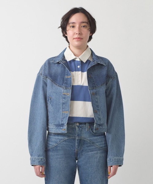Levi's 90Sトラッカージャケットミディアムインディゴ Levi's デニムジャケット gジャン Levi's/リーバイス 90S PADDED