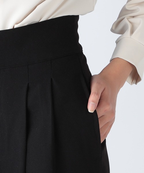 CECIL McBEE(セシルマクビー)の「ウエストベルトデザインワイドパンツ(その他パンツ・レディース・アイボリー/ブラック・MEDIUM)」の3枚目の写真