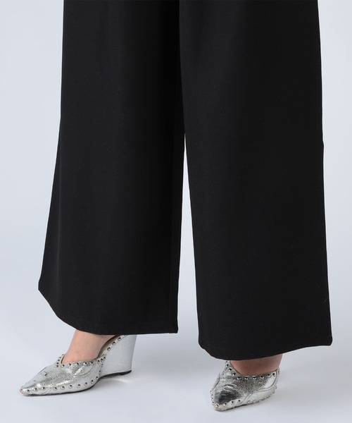 CECIL McBEE(セシルマクビー)の「ウエストベルトデザインワイドパンツ(その他パンツ・レディース・アイボリー/ブラック・MEDIUM)」の5枚目の写真