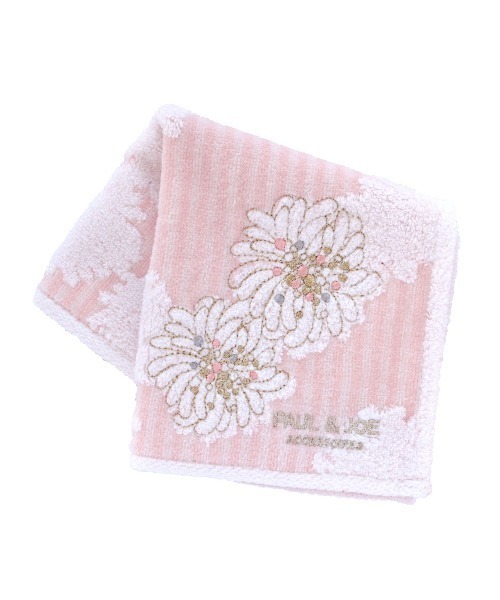 PAUL & JOE ACCESSOIRES(ポールアンドジョーアクセソワ)の「ポール&ジョー アクセソワ ハンカチ S <クリザンテーム3>(ハンカチ/ハンドタオル・レディース・ピンク/グリーン/アイボリー・FREE)」の3枚目の写真