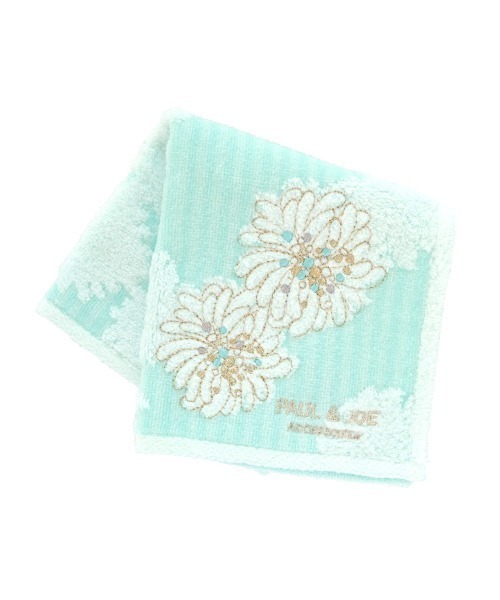 PAUL & JOE ACCESSOIRES(ポールアンドジョーアクセソワ)の「ポール&ジョー アクセソワ ハンカチ S <クリザンテーム3>(ハンカチ/ハンドタオル・レディース・ピンク/グリーン/アイボリー・FREE)」の1枚目の写真