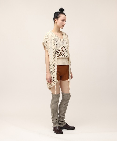 トップス leinwande Mix Yarn Crochet Top leinwande（ラインヴァンド）の「Mix Yarn Crochet Top（ベスト）」 - WEAR