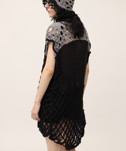 leinwande(ラインヴァンド)の「Mix Yarn Crochet Vest / ミックスヤーンクロシェベスト(ベスト・レディース・ホワイト/ブラック/イエロー・ONE SIZE)」の18枚目の写真