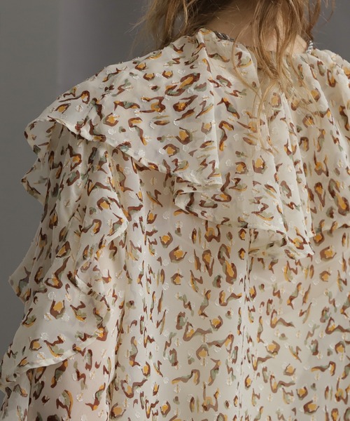 ROSE BUD(ローズバッド)の「フリルカラーブラウス(シャツ/ブラウス・レディース・ブラック/ブラウン/ホワイト・ONE SIZE)」の13枚目の写真